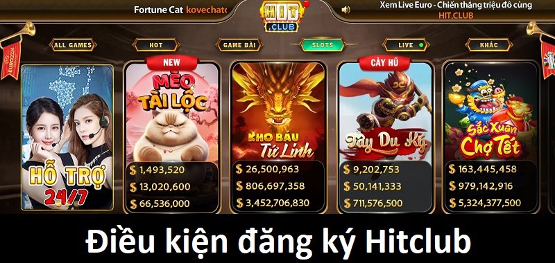 Điều kiện game thủ cần có khi đăng ký Hitclub